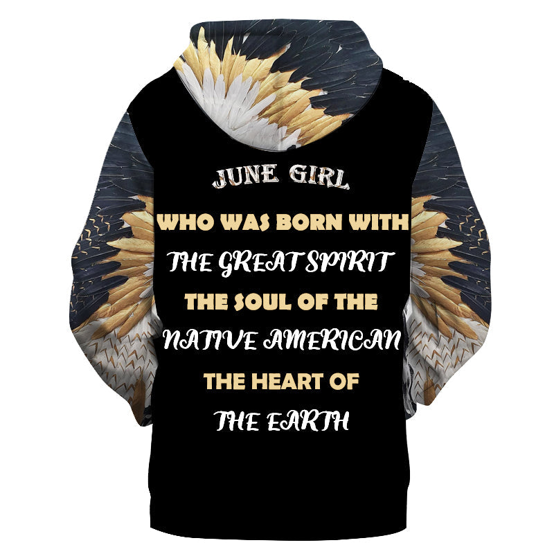 Native American Girl 3D Hoodie LT10 - Wonder Print Shop