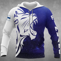 Finland Lion Hoodie Coat Of Arms - Wonder Print Shop