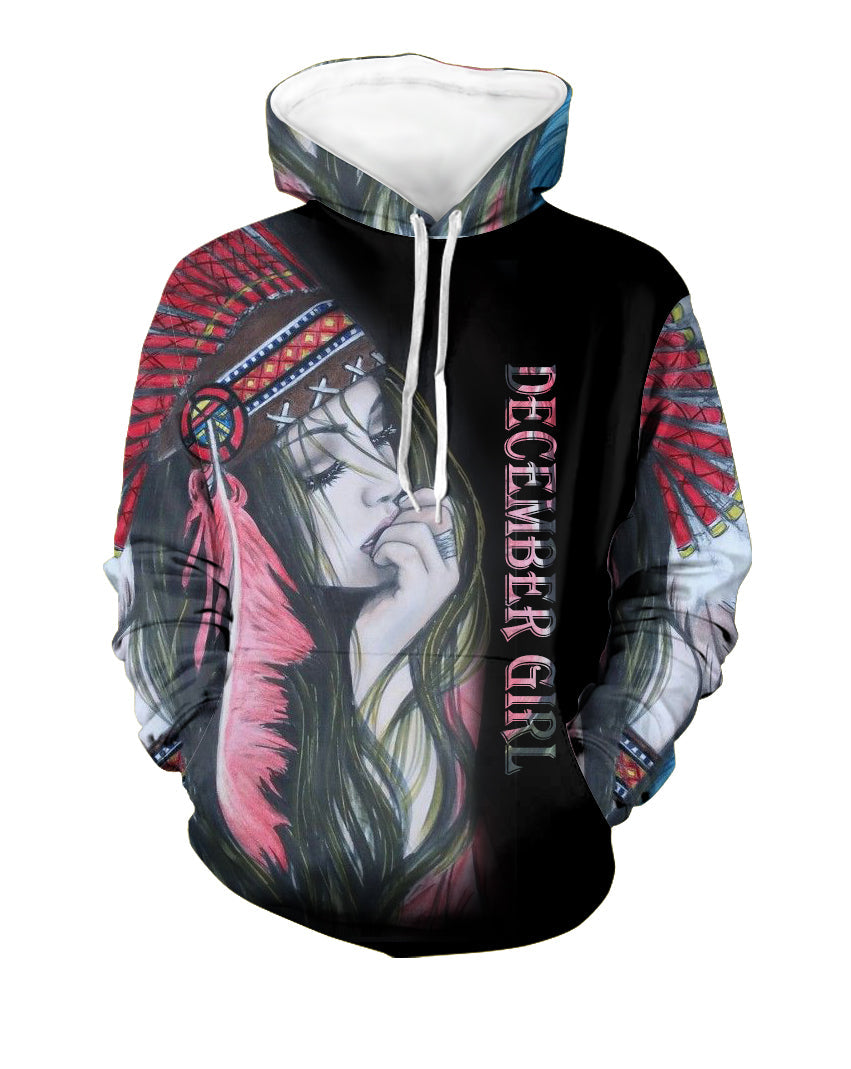 Native American Girl 3D Hoodie LT10 - Wonder Print Shop