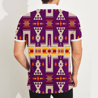 Purple Tribe Design Native American Polo T Shirt 3D LT10 - Wonder Print Shop