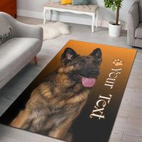 (Custom Personalised) German Shepherd Area Rug My Best Friend Ver.02 LT13 - Wonder Print Shop