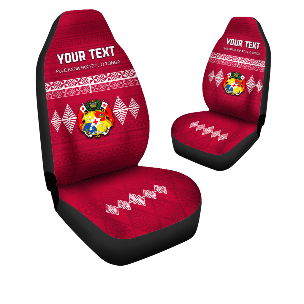 Custom Personalised Kingdom of Tonga Car Seat Covers Ngatu Pattern Tongan LT13 - Wonder Print Shop