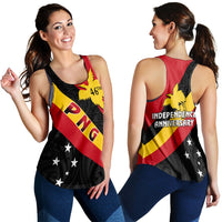Papua New Guinea Women Racerback Tank Happy Independence Day LT13 - Wonder Print Shop