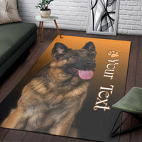 (Custom Personalised) German Shepherd Area Rug My Best Friend Ver.02 LT13 - Wonder Print Shop