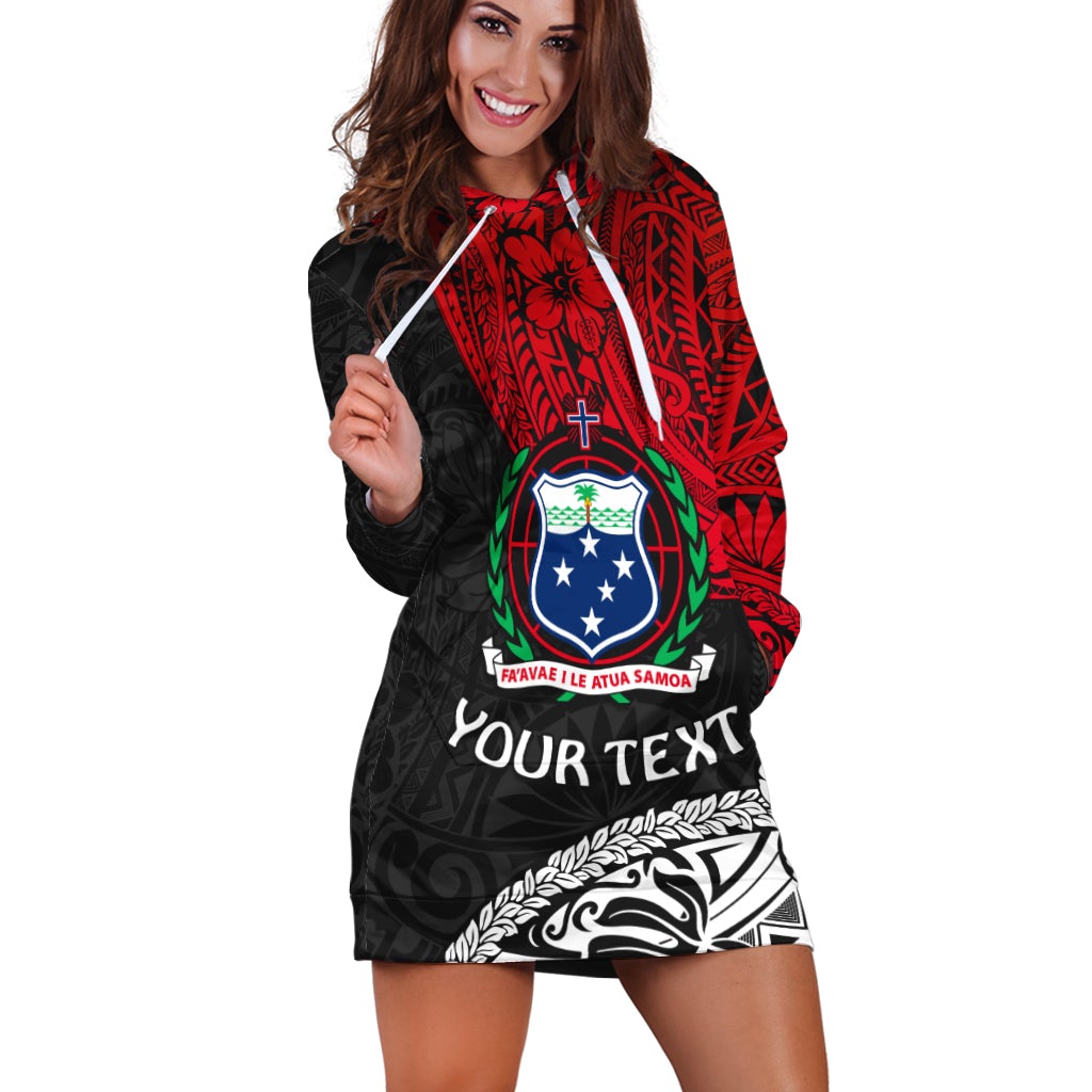 (Custom Personalised ) Samoa Hoodie Dress Beloved Samoan Mix Polynesian Pattern LT13 - Wonder Print Shop