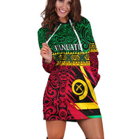 Vanuatu Dreamy Hoodie Dress Flag and Pattern LT13 - Wonder Print Shop