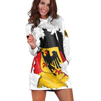 (Custom Personalised) Germany Hoodie Dress Grunge Deutschland Map and Coat Of Arms LT13 - Wonder Print Shop