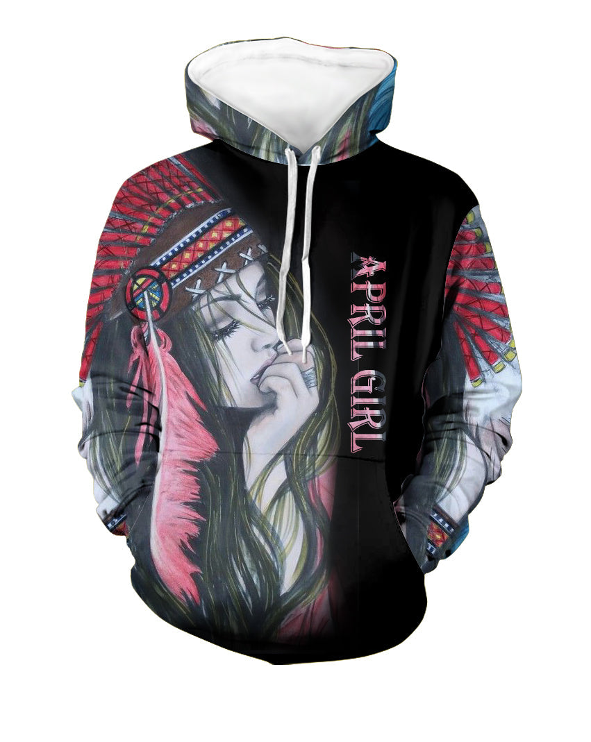 Native American Girl 3D Hoodie LT10 - Wonder Print Shop