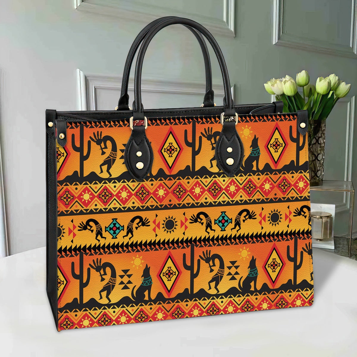 kokopelli-myth-yellow-native-american-leather-bag