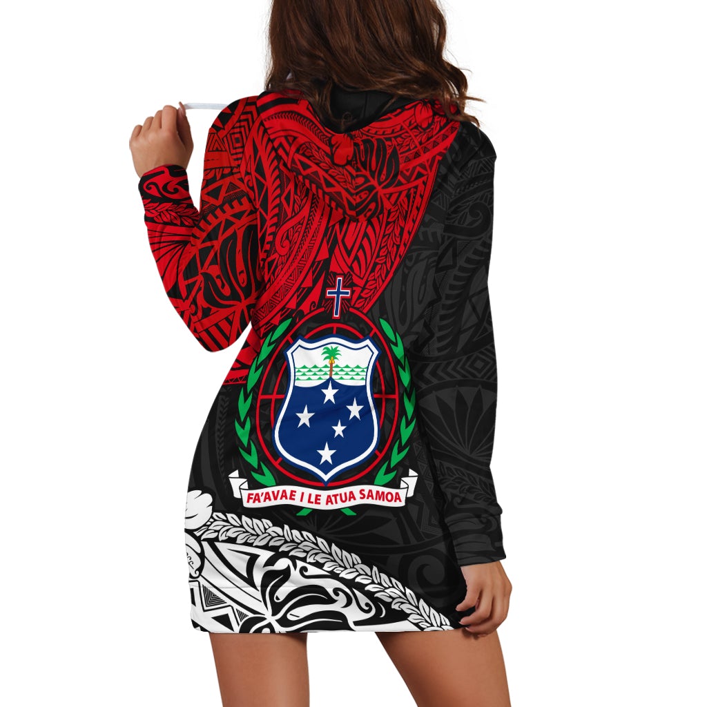 (Custom Personalised ) Samoa Hoodie Dress Beloved Samoan Mix Polynesian Pattern LT13 - Wonder Print Shop