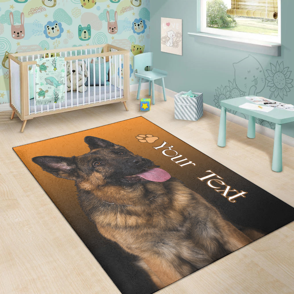 (Custom Personalised) German Shepherd Area Rug My Best Friend Ver.02 LT13 - Wonder Print Shop