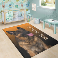 (Custom Personalised) German Shepherd Area Rug My Best Friend Ver.02 LT13 - Wonder Print Shop