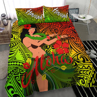 Hawaii Hula Girl Reggae Bedding Set - LT2 - Wonder Print Shop