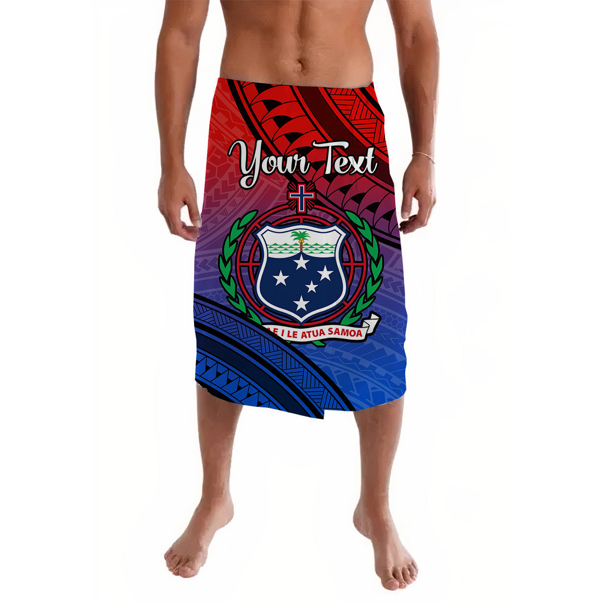 Custom Personalised Samoa Lavalava Style Gradient Sporty Original LT13 - Wonder Print Shop