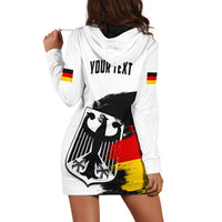 (Custom Personalised) Germany Hoodie Dress Grunge Deutschland Flag and Eagle LT13 - Wonder Print Shop