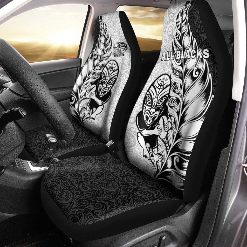 New Zealand Maori All Black Rugby Car Seat Covers - LT2 - Wonder Print Shop