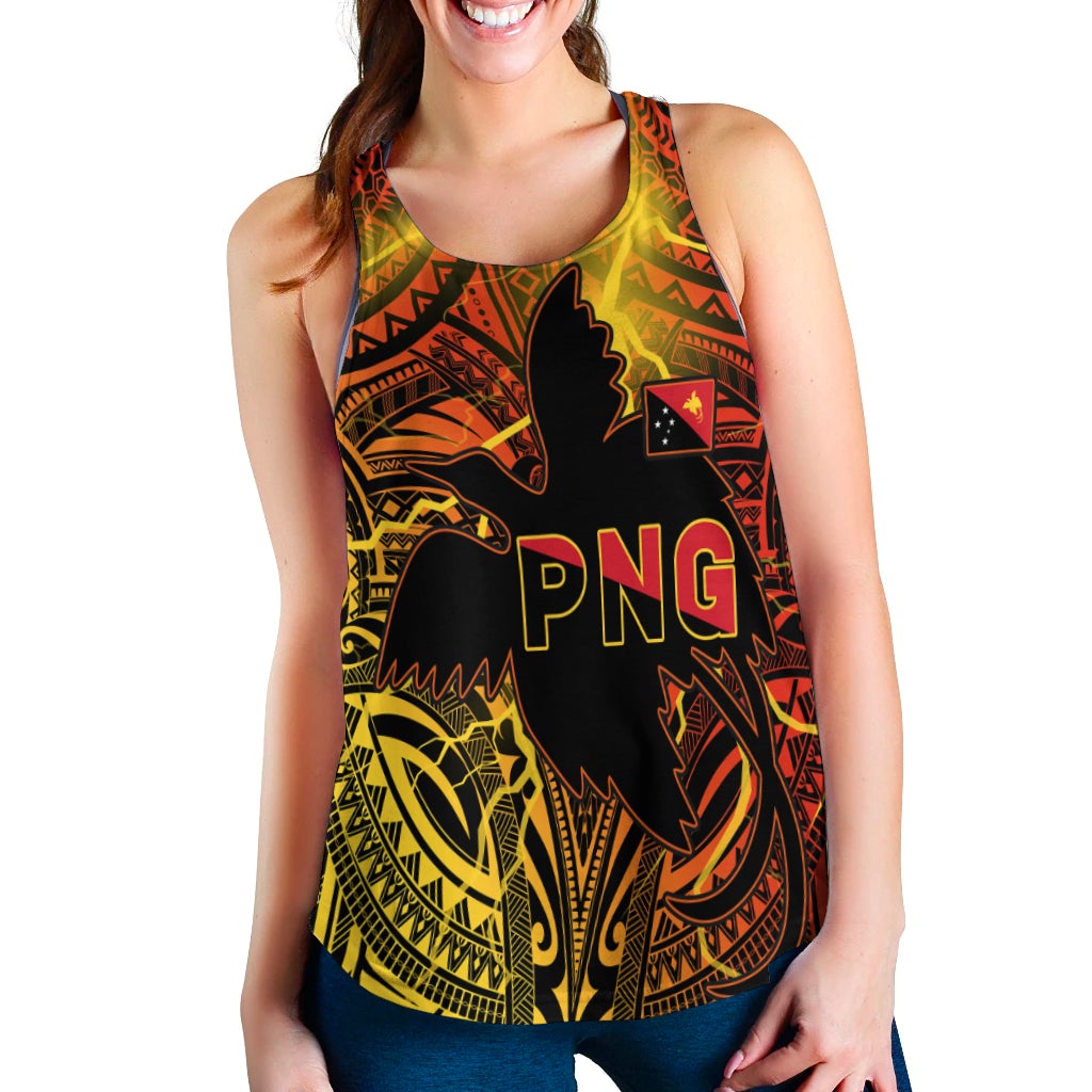 (Custom Personalised) Papua New Guinea Women Racerback Tank Stalwart Polynesian Special LT13 - Wonder Print Shop