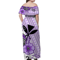 Hawaii Matching Hawaiian Shirt And Dress Kakau Tribal Purple Batik Floral Ver.02 LT13 - Wonder Print Shop