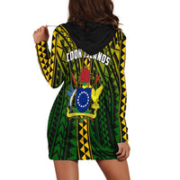 Cook Islands Hoodie Dress Polynesian Pattern Stars LT13 - Wonder Print Shop