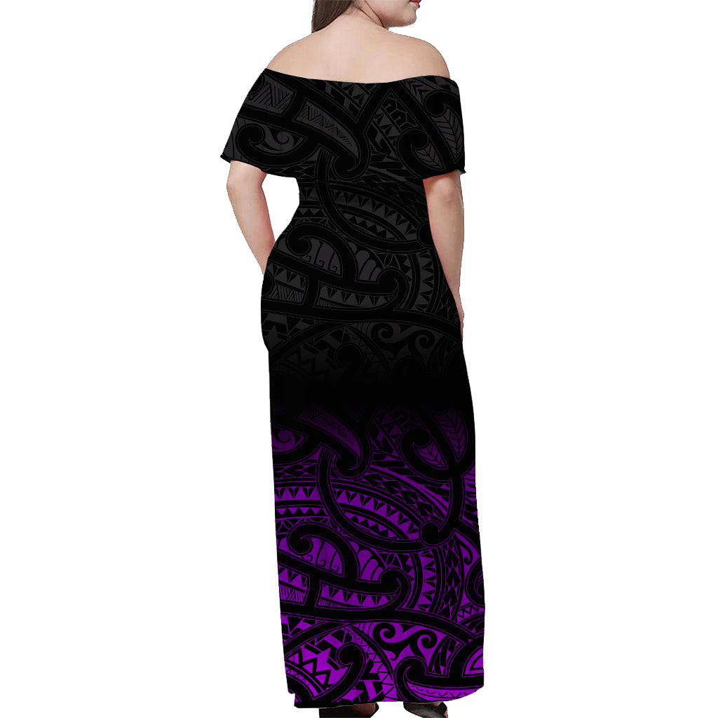 custom-personalised-new-zealand-off-shoulder-long-dress-maori-pattern-purple