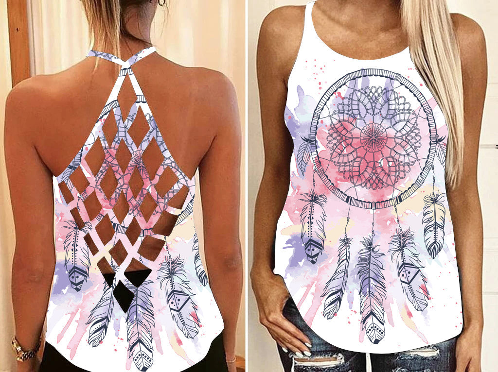 native-american-pink-water-color-dream-catcher-criss-cross