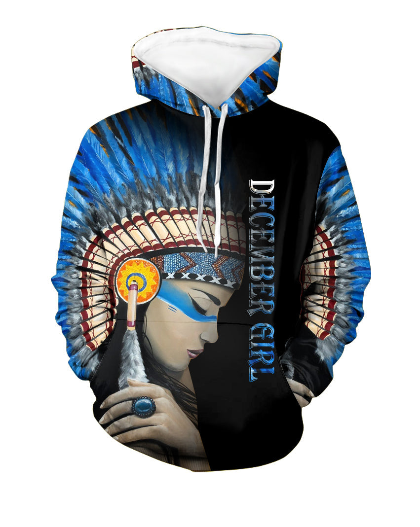 Native American Girl 3D Hoodie LT10 - Wonder Print Shop