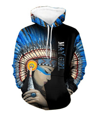 Native American Girl 3D Hoodie LT10 - Wonder Print Shop