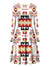 white-pattern-native-american-long-sleeve-dress