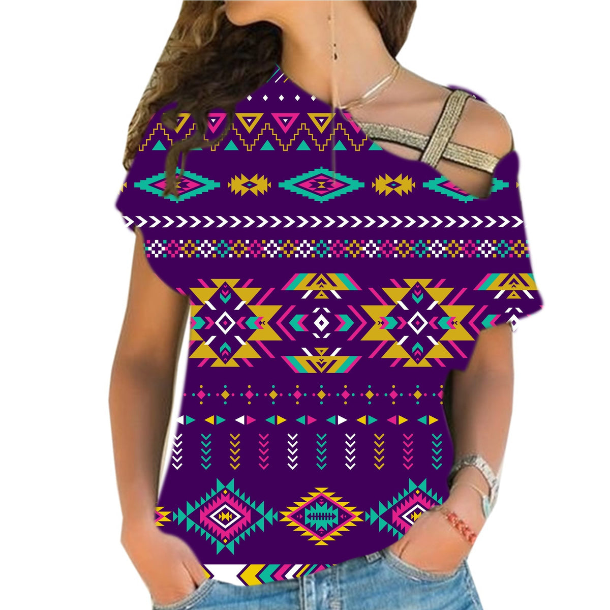 native-american-light-purple-cross-shoulder-shirt