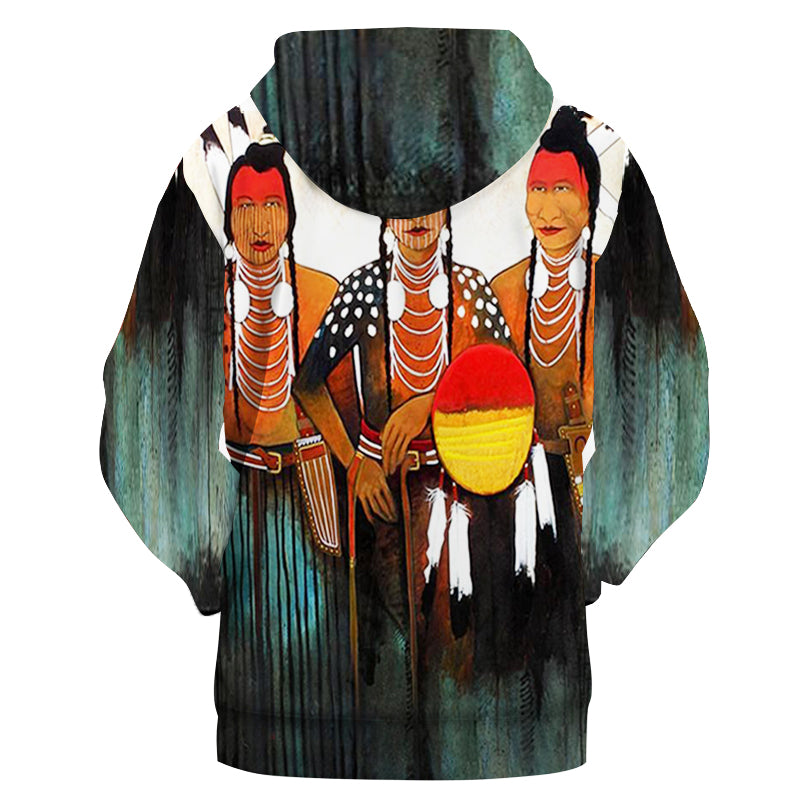 Chief Native American 3D Hoodie LT10 - Wonder Print Shop