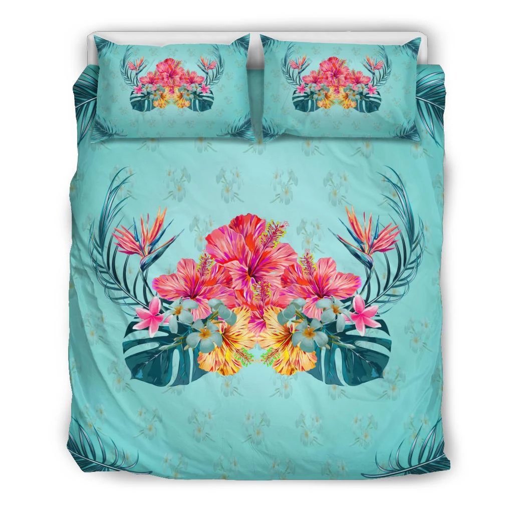 hawaiian-tropical-strelitzia-hibiscus-plumeria-centre-bedding-set