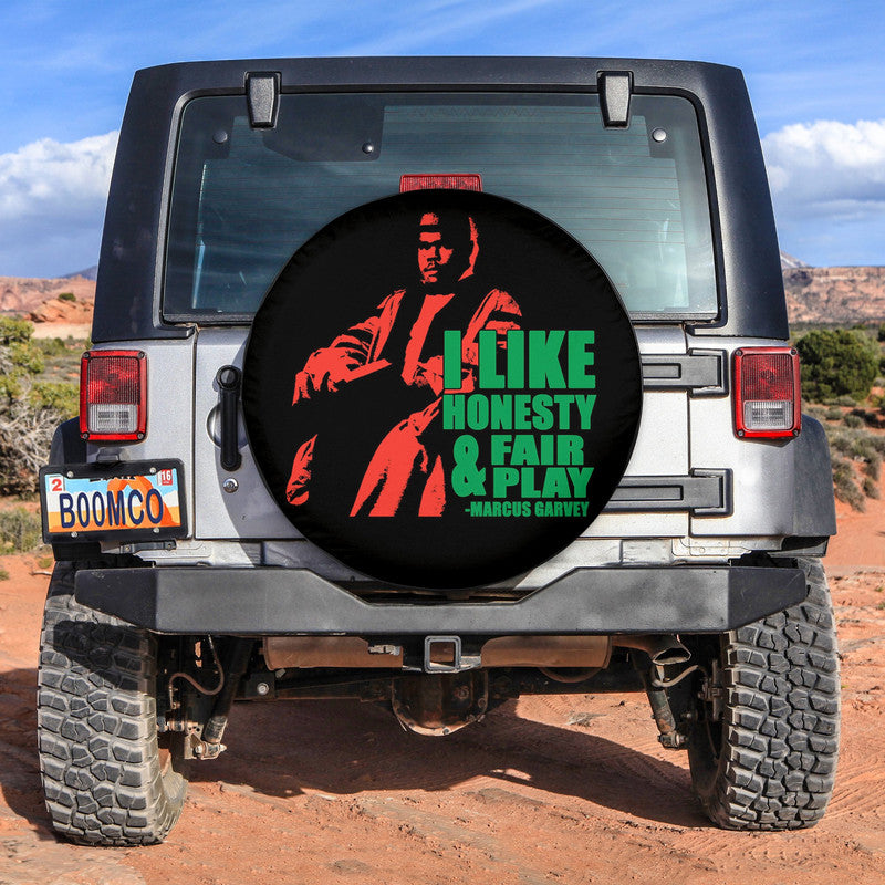 African Tire Covers - Black History Month Spare Tire Cover Marcus Garvey NO.27 LT8 - Wonder Print Shop