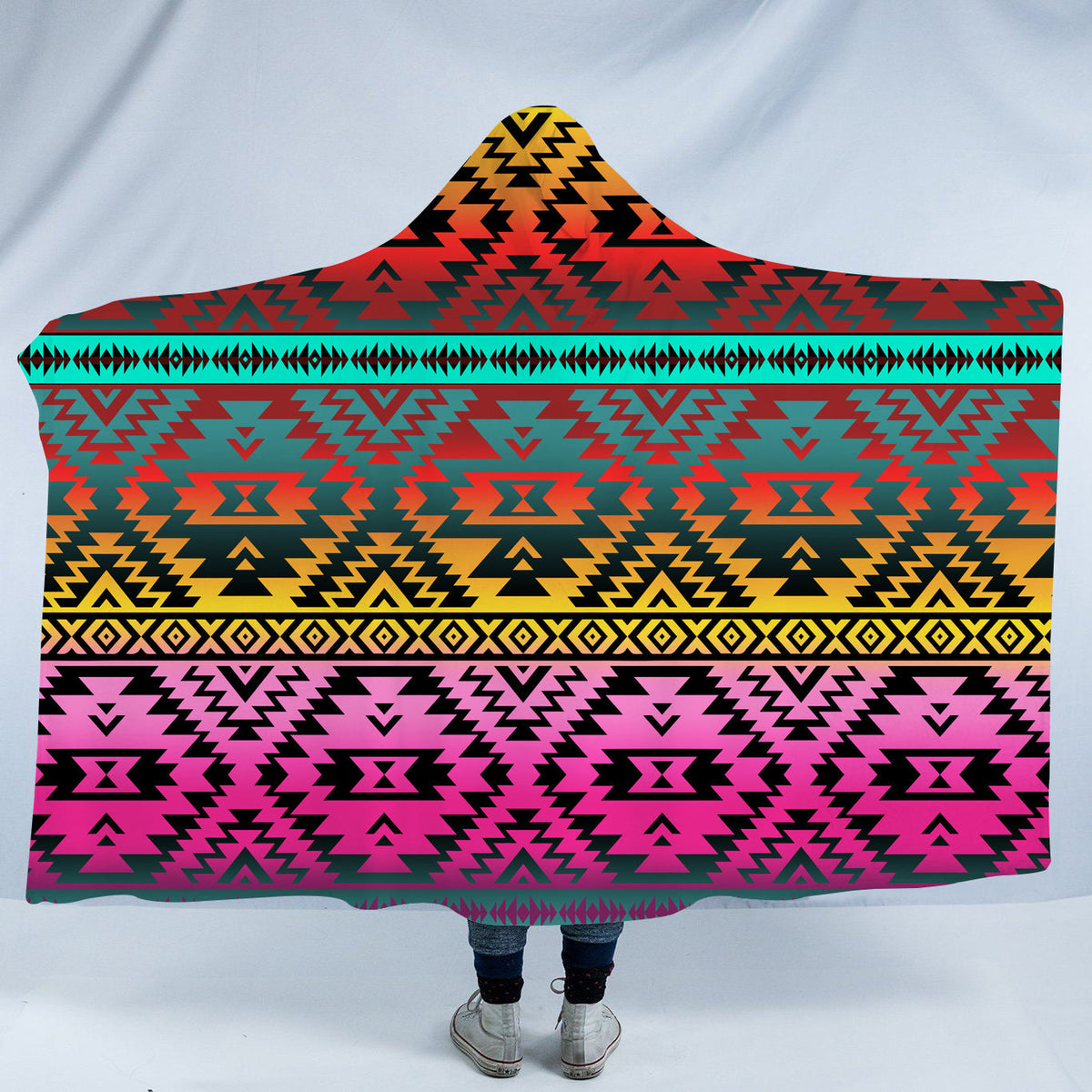 pattern-native-american-design-hooded-blanket