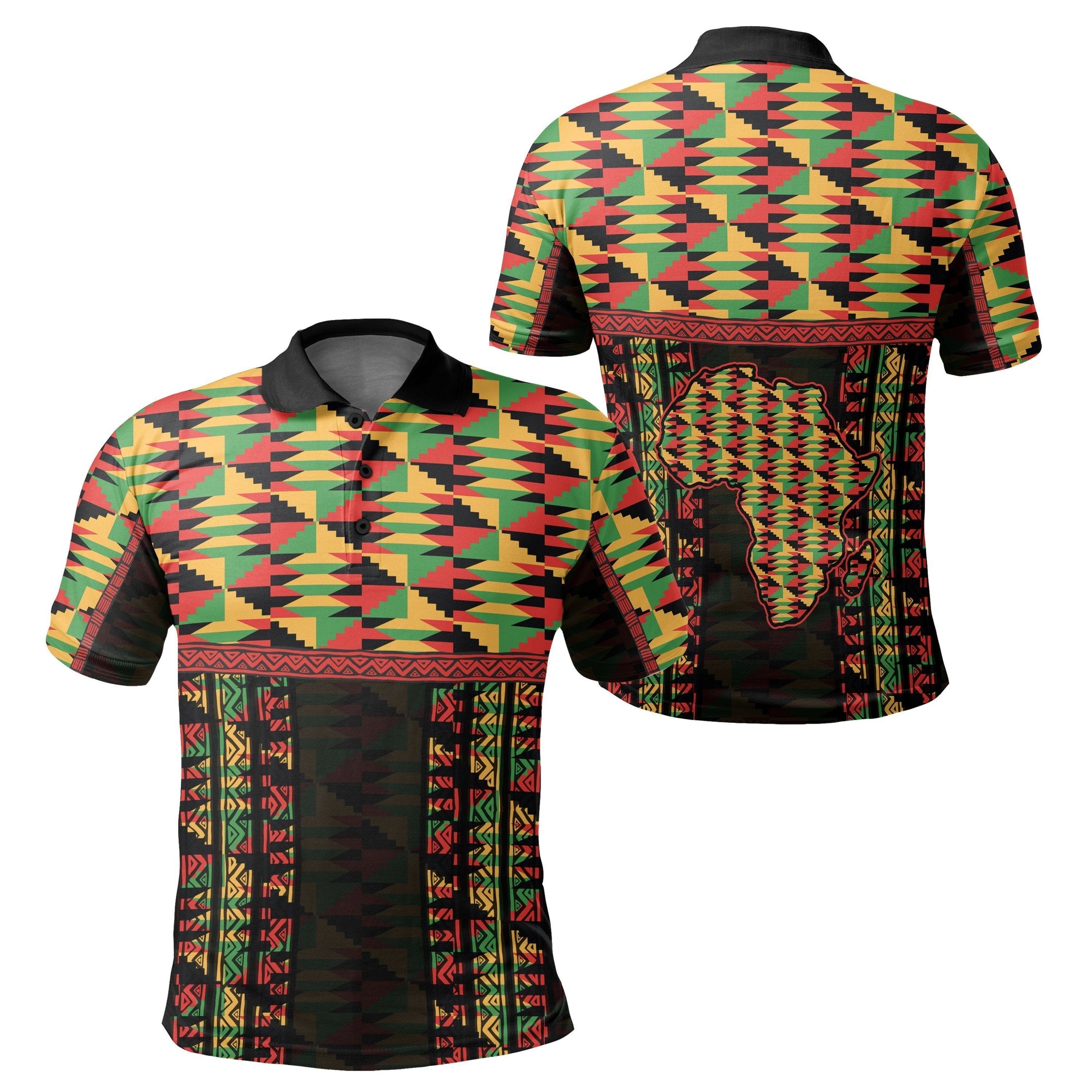 wonder-print-shop-shirt-african-map-kente-ghana-special-polo-shirt
