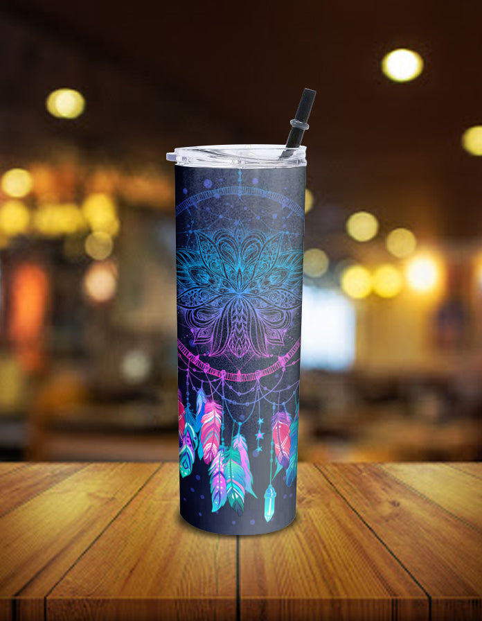 Galaxy Dreamcatcher Native American Skinny Tumbler LT10 - Wonder Print Shop