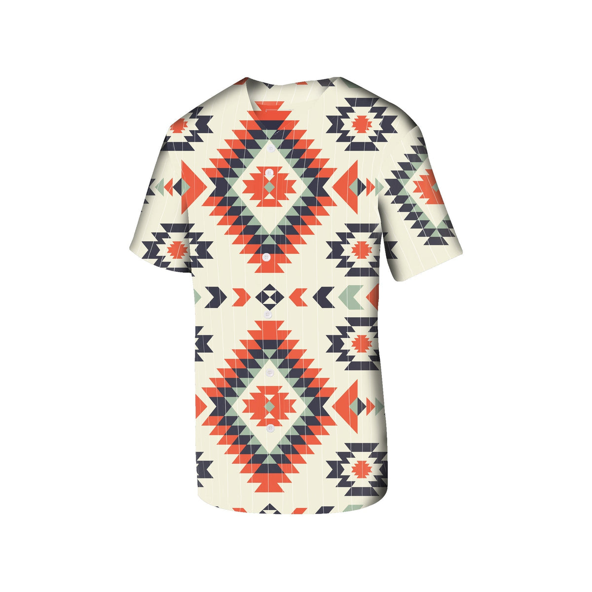 Native American Pink Geometric Pattern Baseball Jersey LT10 - Wonder Print Shop