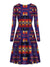 dark-purple-pattern-native-american-long-sleeve-dress