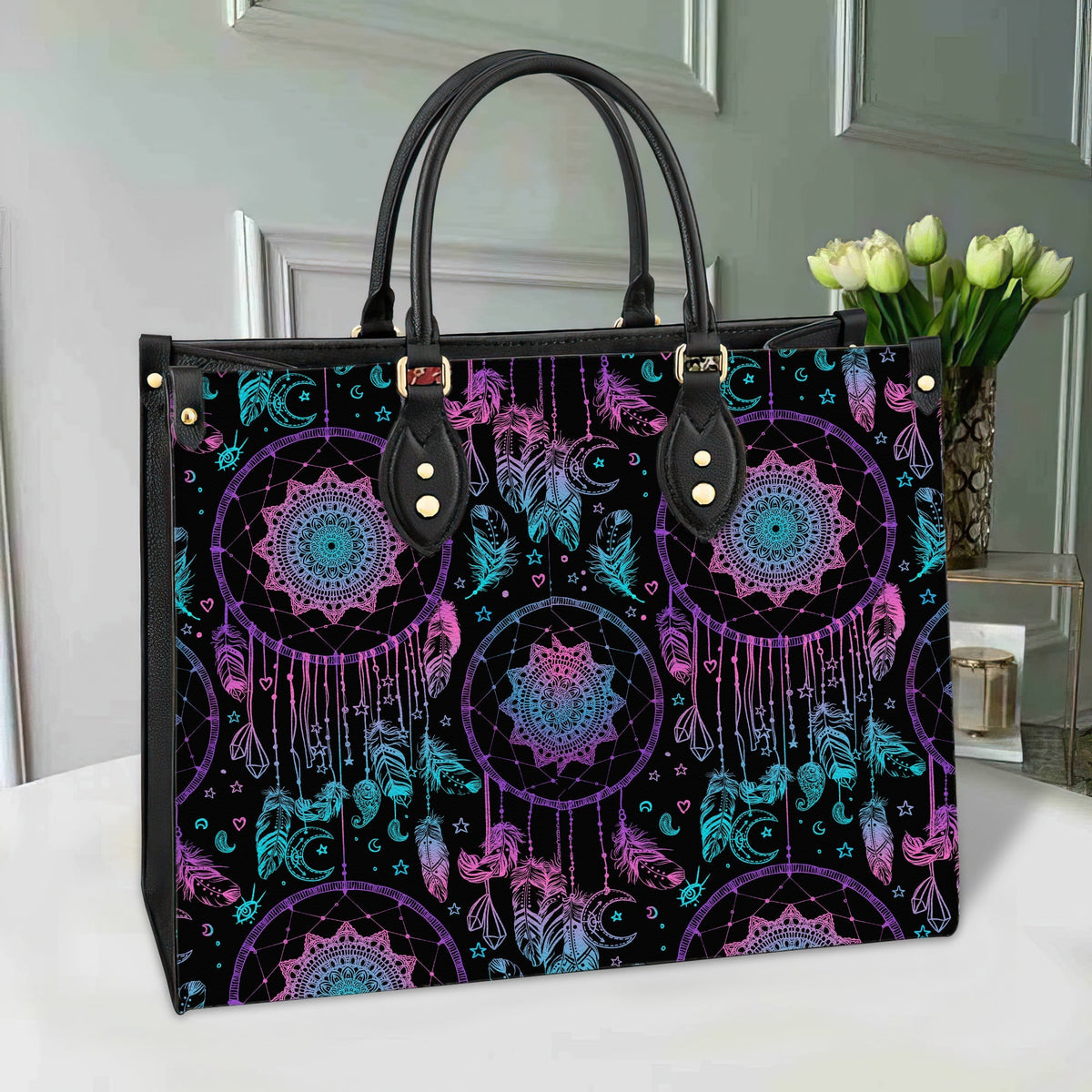 madala-dreamcatcher-native-american-leather-bag