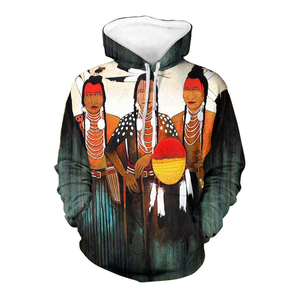 Chief Native American 3D Hoodie LT10 - Wonder Print Shop