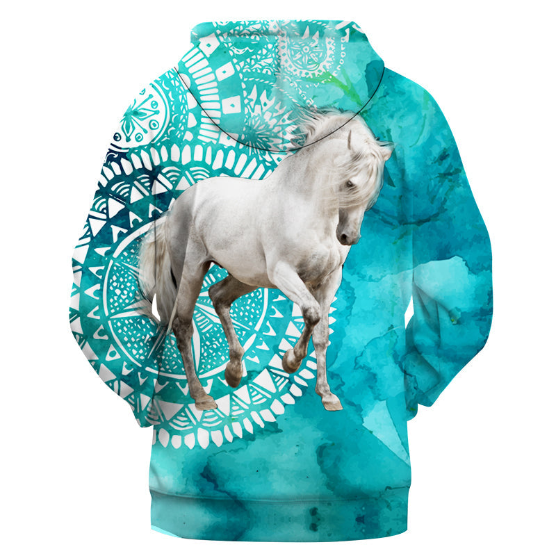 Native American White Horse 3D Hoodie LT10 - Wonder Print Shop