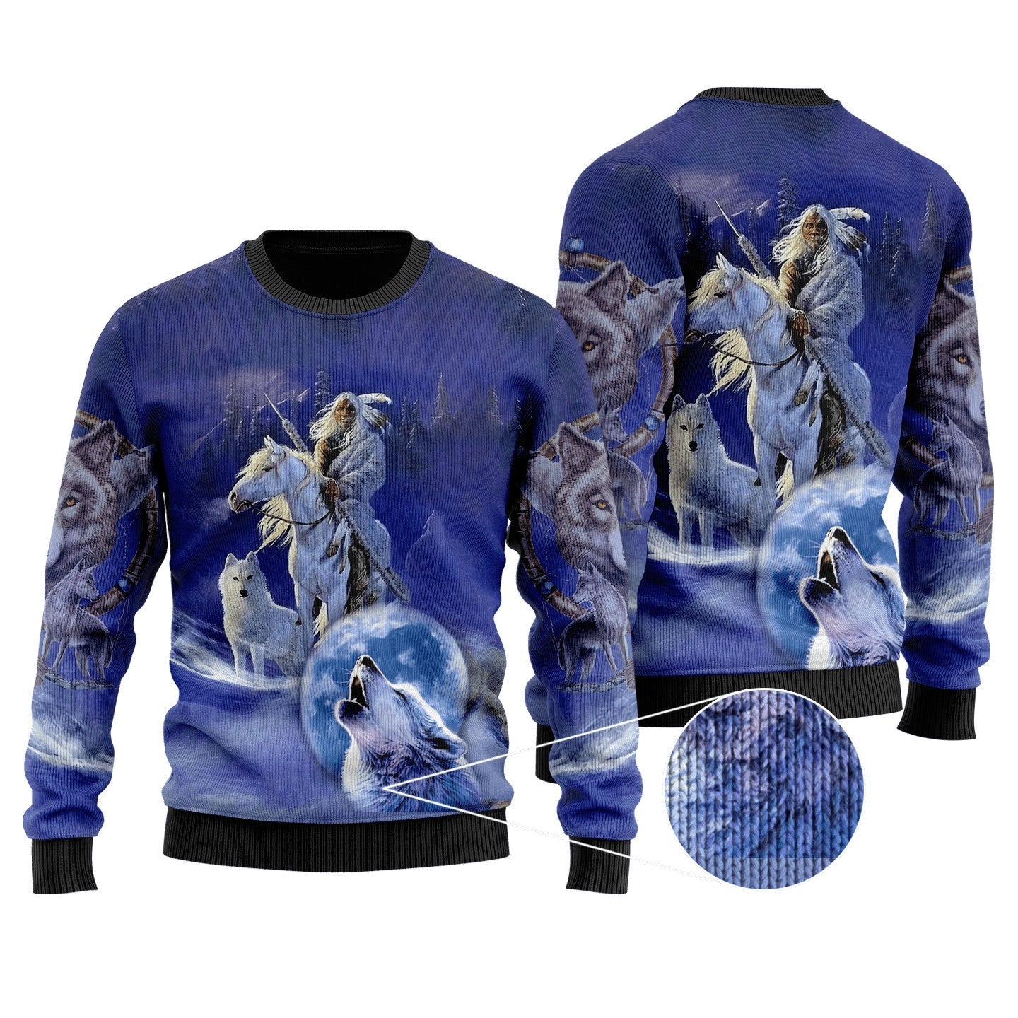 wolf-native-american-3d-all-over-printed-unisex-sweater