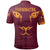 (Vishwanatha Custom African Sri Lanka King Of Lion Polo Shirt Red - Wonder Print Shop