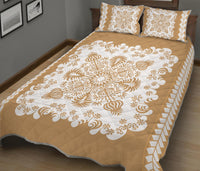 Hawaii Quilt Bed Set Pattern Version Special Gold LT13 - Wonder Print Shop