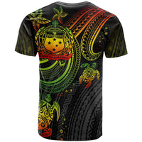 Custom Samoa T Shirt Reggae Turtle - Wonder Print Shop