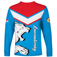Luxembourg Long Sleeve Shirt - Lion Legends LT12 - Wonder Print Shop