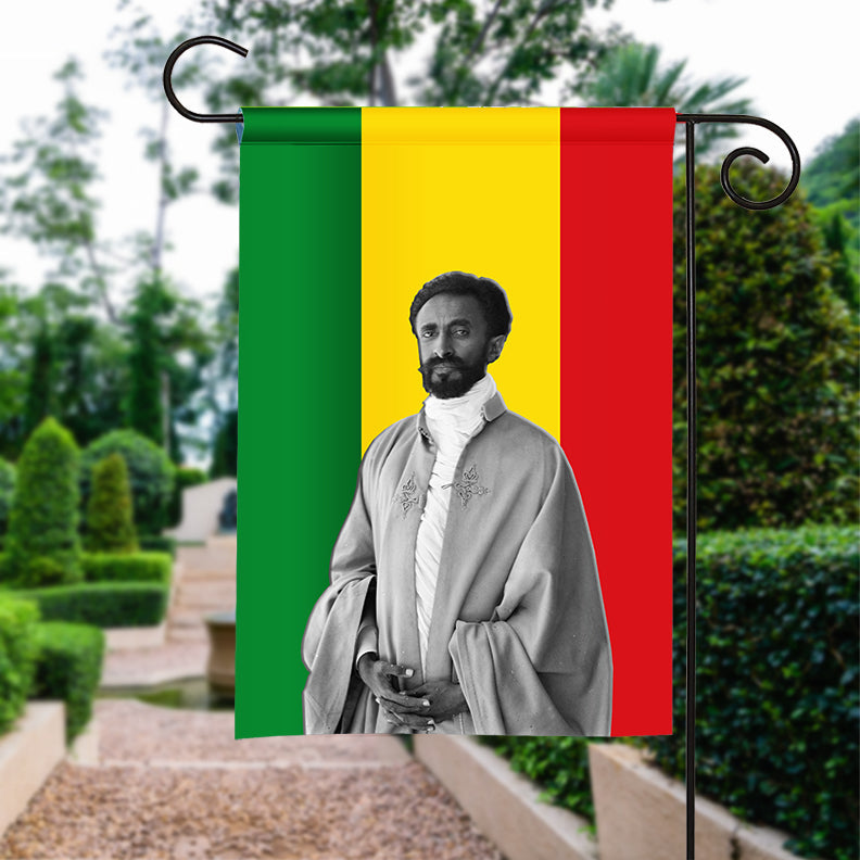 Ethiopia Haile Selassie Garden Flag LT12 - Wonder Print Shop