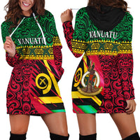 Vanuatu Dreamy Hoodie Dress Flag and Pattern LT13 - Wonder Print Shop