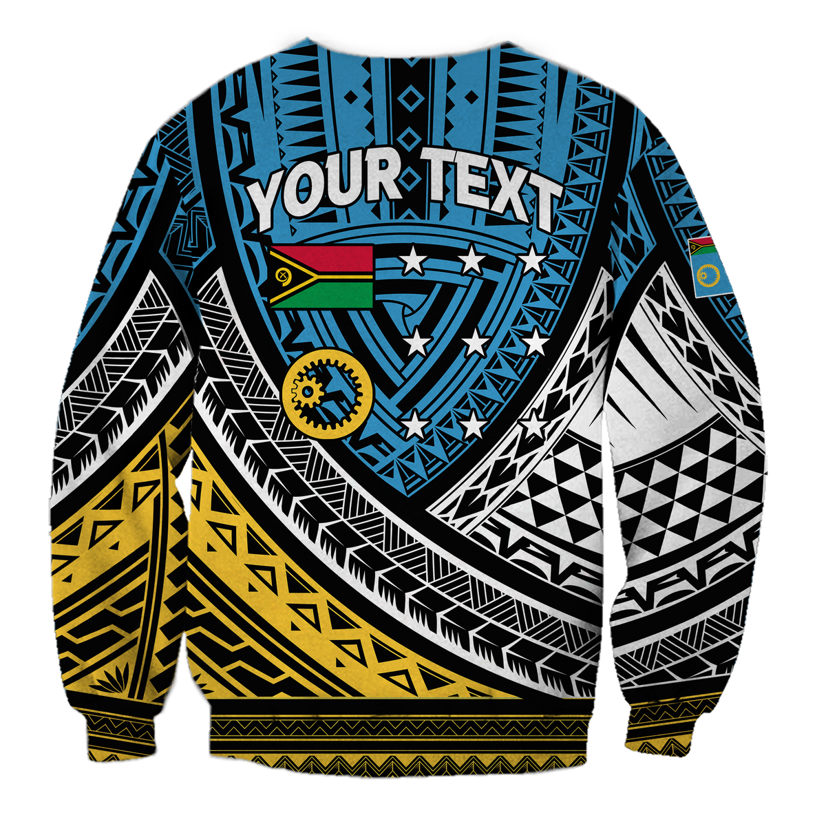 Custom Personalised Vanuatu Sanma Province Tribal Pattern Sweatshirt LT12 - Wonder Print Shop