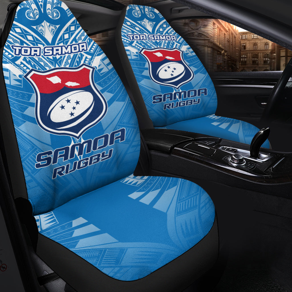 Samoa Rugby Toa Samoa Blue Style Car Seat Covers LT2 - Wonder Print Shop