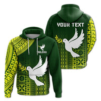 Custom Tailevu Rugby Fiji Hoodie Go Green LT4 - Wonder Print Shop